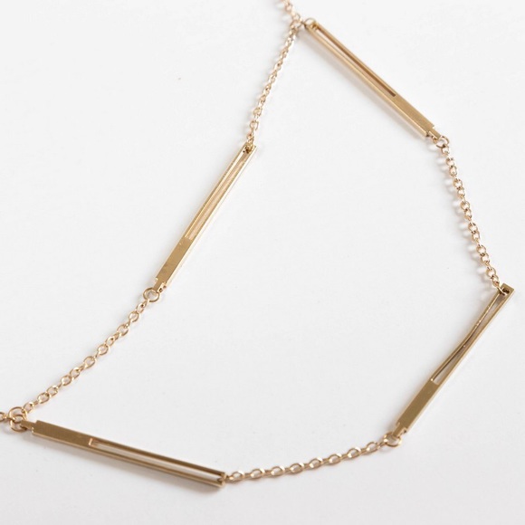 ✨10 for $10✨  Metal Bar Necklace - Picture 4 of 4